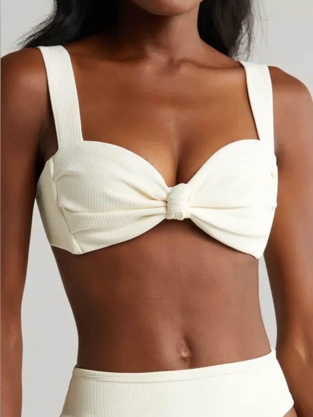 Montce Hayden Knotted Rib Bikini Top XS